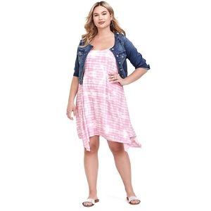 🎉HP🎉 Torrid Pink Tie-Dye Challis Handkerchief
